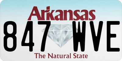 AR license plate 847WVE