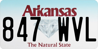 AR license plate 847WVL