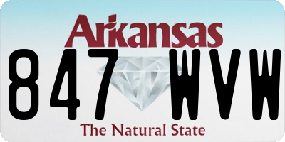 AR license plate 847WVW