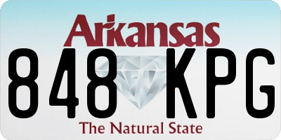 AR license plate 848KPG