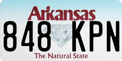 AR license plate 848KPN