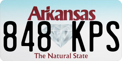 AR license plate 848KPS