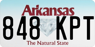 AR license plate 848KPT