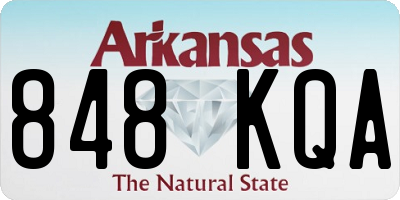 AR license plate 848KQA