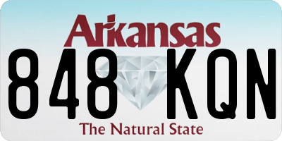 AR license plate 848KQN