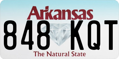 AR license plate 848KQT