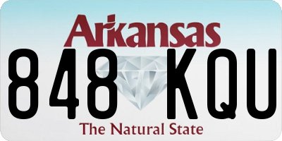 AR license plate 848KQU