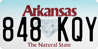 AR license plate 848KQY
