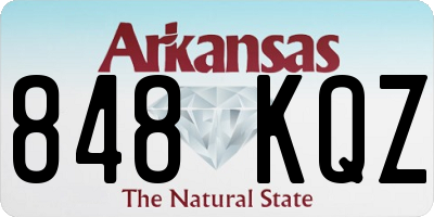 AR license plate 848KQZ