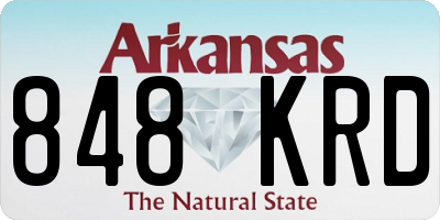 AR license plate 848KRD