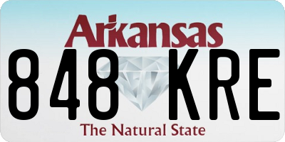 AR license plate 848KRE