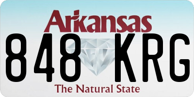 AR license plate 848KRG