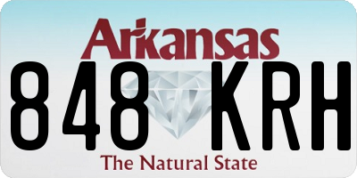 AR license plate 848KRH