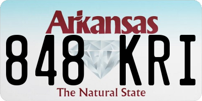 AR license plate 848KRI