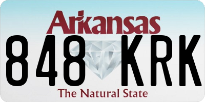 AR license plate 848KRK