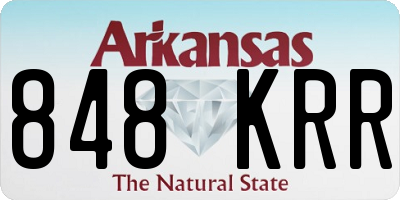 AR license plate 848KRR