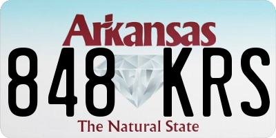 AR license plate 848KRS