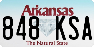 AR license plate 848KSA