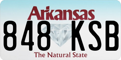AR license plate 848KSB