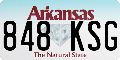 AR license plate 848KSG