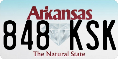 AR license plate 848KSK