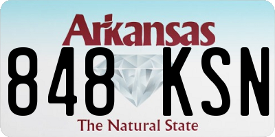 AR license plate 848KSN
