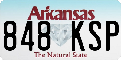 AR license plate 848KSP