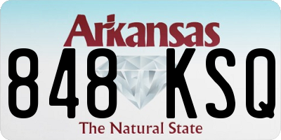 AR license plate 848KSQ