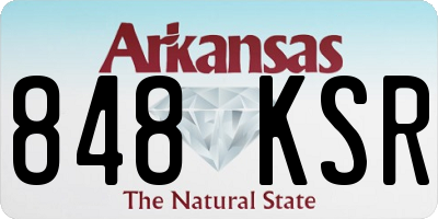 AR license plate 848KSR