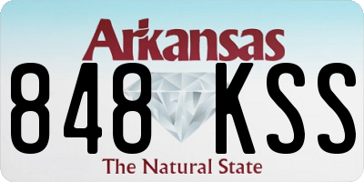 AR license plate 848KSS