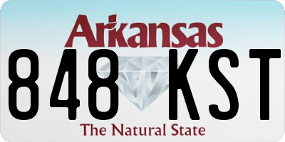 AR license plate 848KST