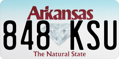 AR license plate 848KSU
