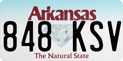 AR license plate 848KSV