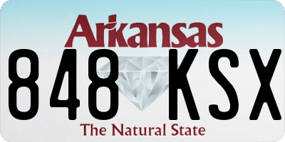 AR license plate 848KSX