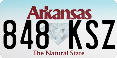 AR license plate 848KSZ
