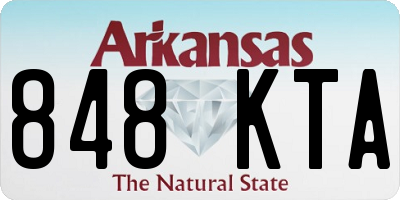 AR license plate 848KTA