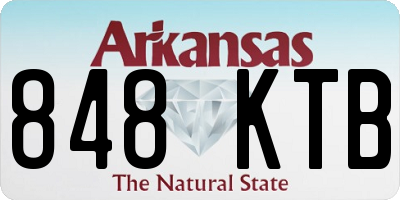 AR license plate 848KTB