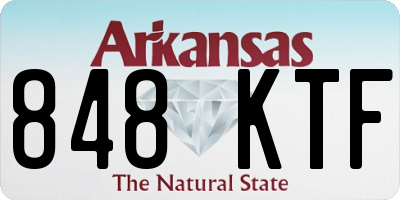 AR license plate 848KTF