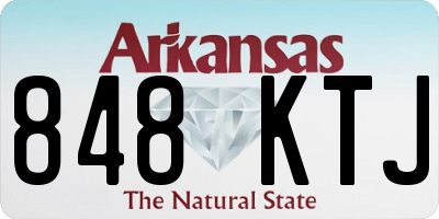 AR license plate 848KTJ