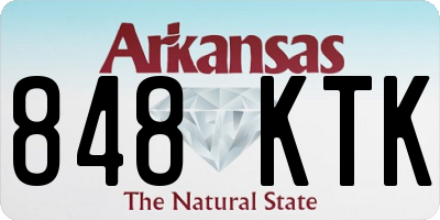 AR license plate 848KTK
