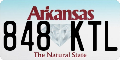 AR license plate 848KTL