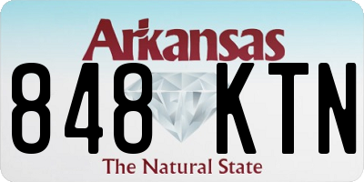 AR license plate 848KTN
