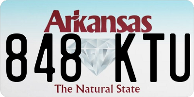 AR license plate 848KTU