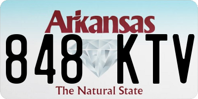 AR license plate 848KTV