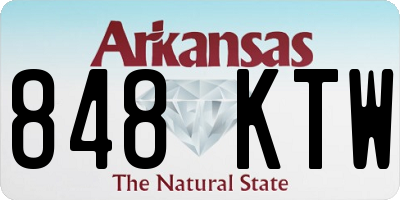 AR license plate 848KTW