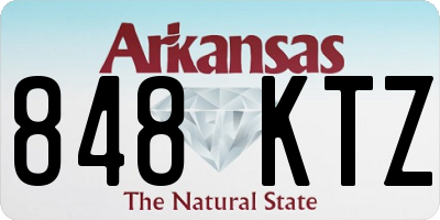 AR license plate 848KTZ