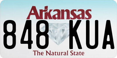 AR license plate 848KUA