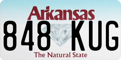 AR license plate 848KUG