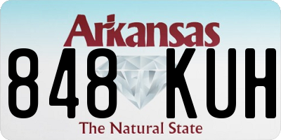 AR license plate 848KUH