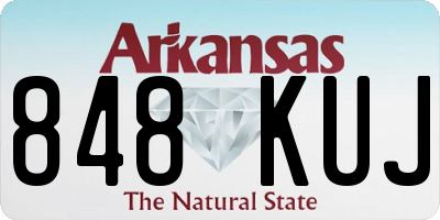 AR license plate 848KUJ